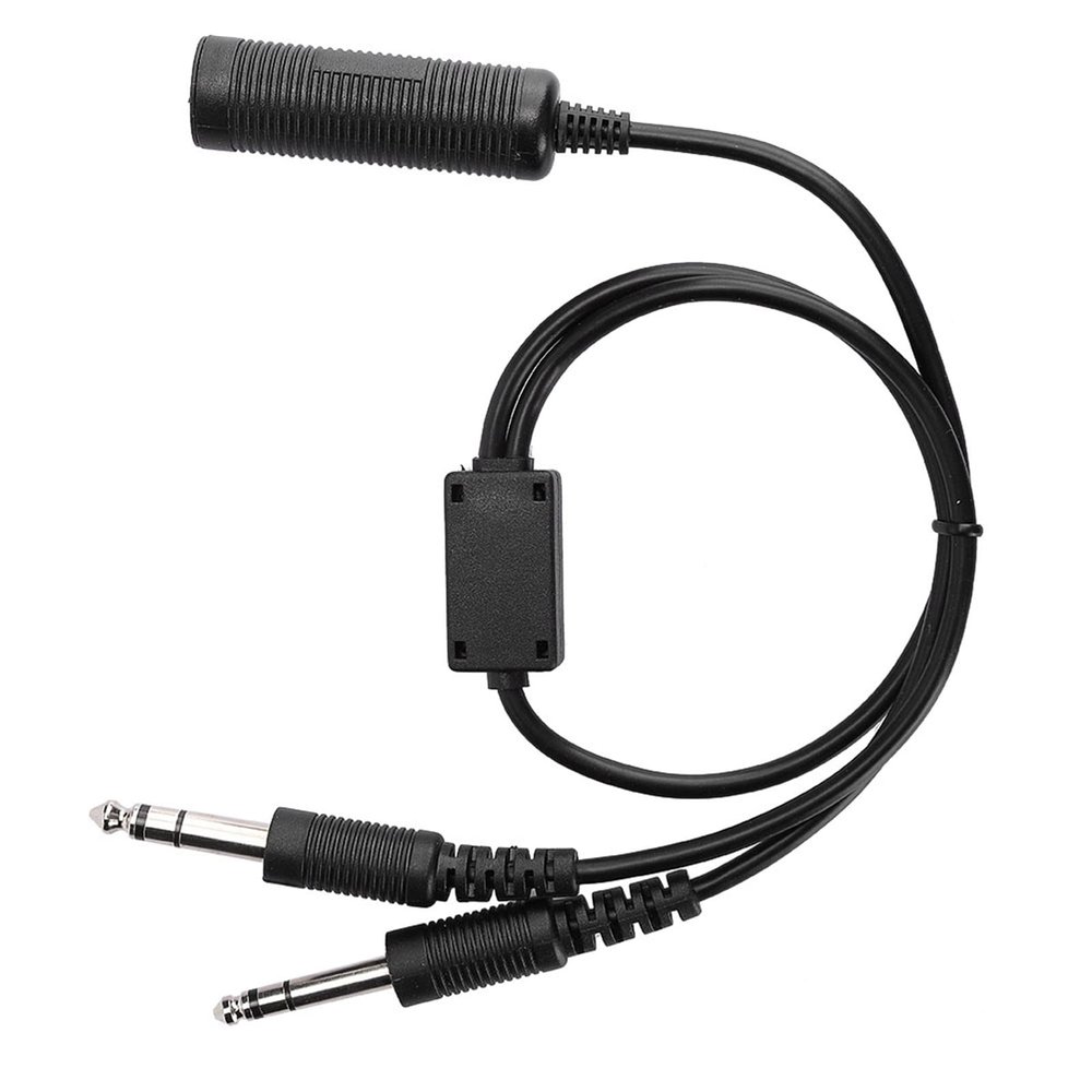 CHICIRIS Helicopter to Aviation Dual Plugs Adapter Cable Compact Size for Airplane Mechanics