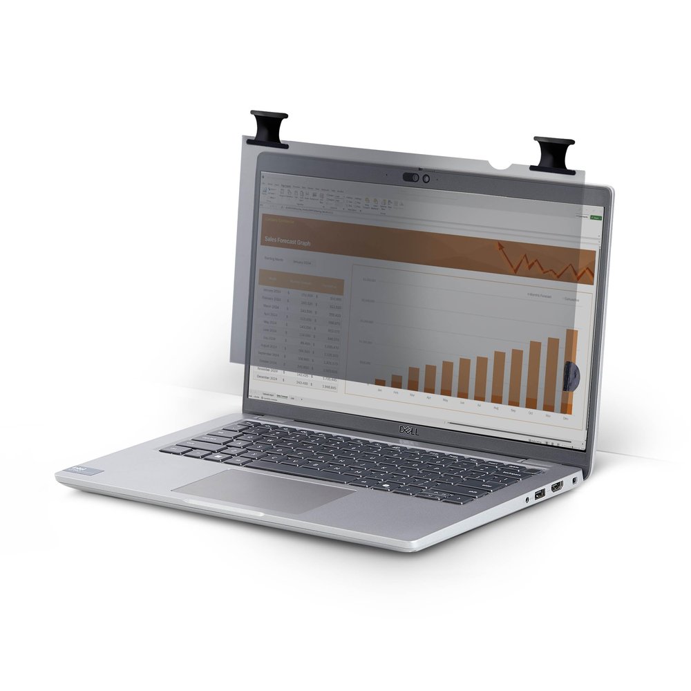 StarTech.com 14-inch 16:9 Bright Privacy Screen Filter with Touch, Flip-Over, 75% Light Transmittance, Anti-Glare