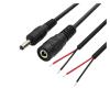 ABKMXZKD DC 3.5mm X 1.35mm Data Extension Transfer Adapter Cable Male/Female for Camera DIY Black(0.1m,DC 3.5mm Female) view 2