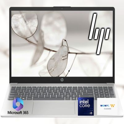 HP Ultrabook 15.6" Business Laptop Computer with Microsoft Office  Intel 8-Core CPU  Copilot AI  16GB RAM  128GB Storage  Windows 11 w/o Mouse  WOWPC Recovery USB