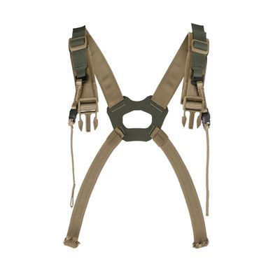 FHF Gear Overwatch Shoulder Harness Comfortable Low-Profile Strap System with Bino Hangers for Binocular Packs & Chest Rigs, Ranger Green