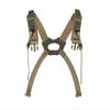 FHF Gear Overwatch Shoulder Harness  Comfortable Low-Profile Strap System with Bino Hangers for Binocular Packs & Chest Rigs, Ranger Green view 1