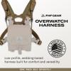 FHF Gear Overwatch Shoulder Harness  Comfortable Low-Profile Strap System with Bino Hangers for Binocular Packs & Chest Rigs, Ranger Green view 2