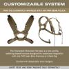 FHF Gear Overwatch Shoulder Harness  Comfortable Low-Profile Strap System with Bino Hangers for Binocular Packs & Chest Rigs, Ranger Green view 4