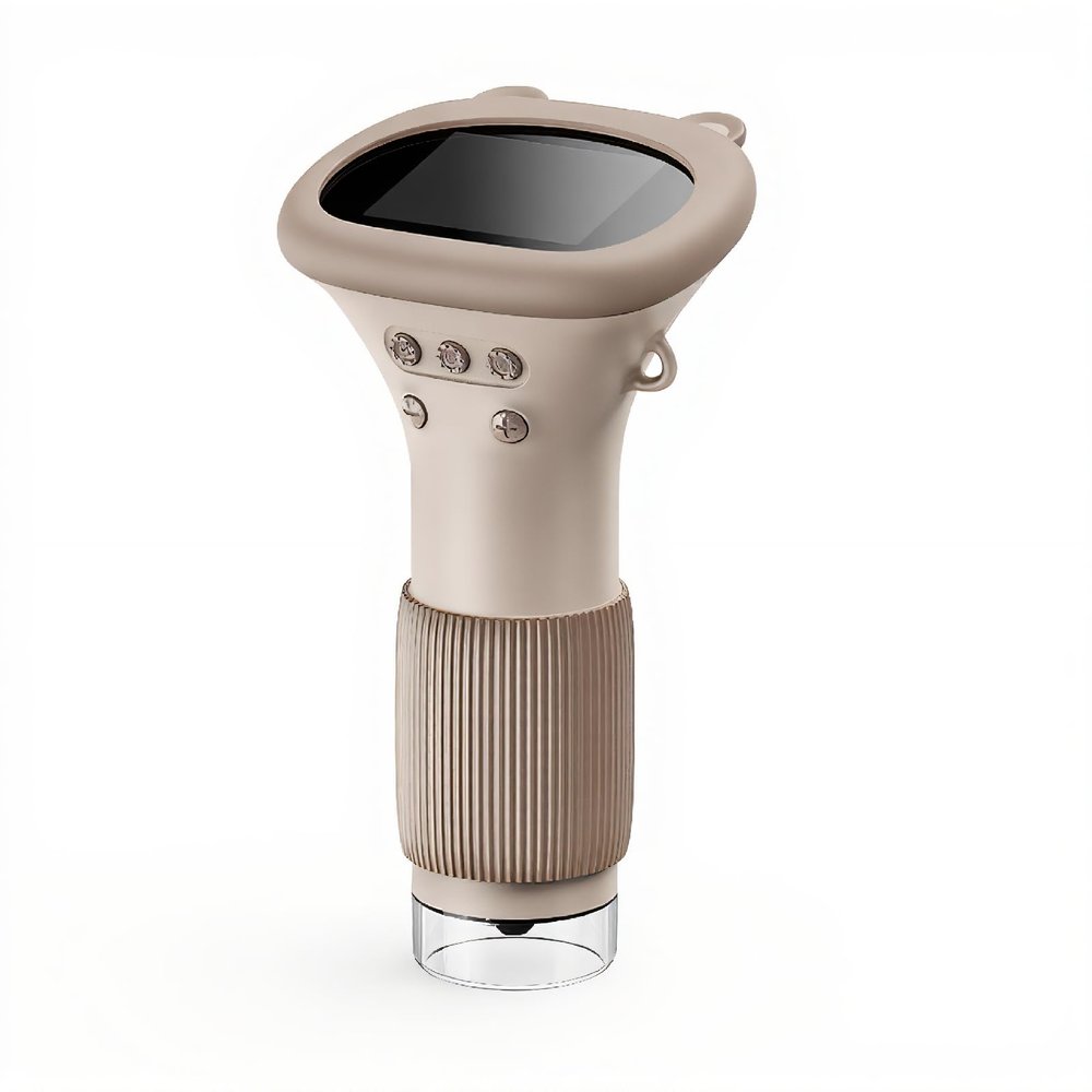 YUEHISY Handheld Digital Microscope for Kids, 1000X Magnification with 2" Screen, LED Light, Portable Pocket Science Tool