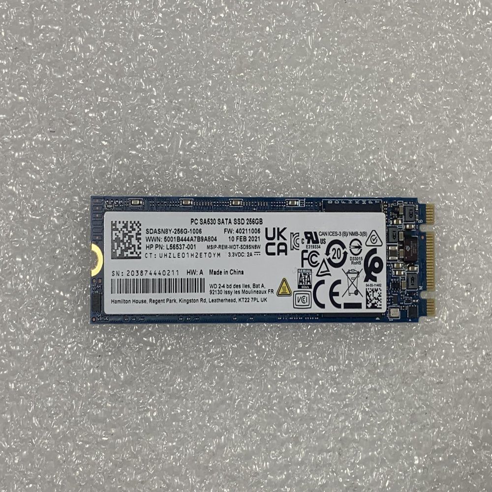 for Western Digital SA530 L56537-001 847476-001 L56537-001 M.2 8592978164560 SSD 256GB SDASN8Y-256G-1006 2280 NEW