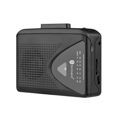 fosa TON009 Portable Cassette Player AM/FM Radio Auto Stop Mini Stereo Tape Player with 3.5mm Earphone Jack Adjustable Volume for Home School Travel
