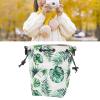 Brrnoo Camera Bag, Camera Bag with Shoudler Strap Portable Large Capacity Small for Instant (Green Leaves) view 4