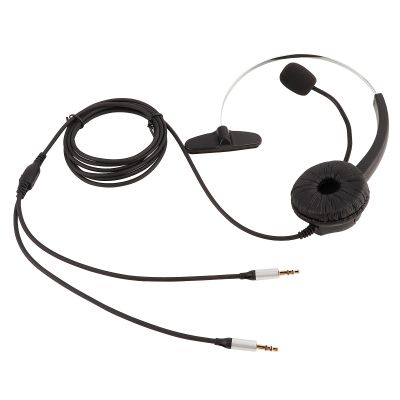 KunEchevyr Call Center Headset with Phone, Monaural Earpiece Headset, Noise C Hands Headph with 3.5mm Jack, ible 330 Degree Rotatable Boom Mic for Desk Phone Use