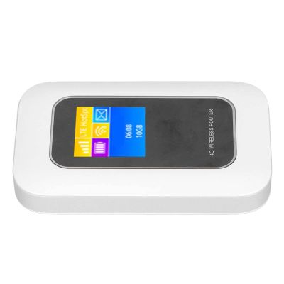CHICIRIS Mobile WiFi Hotspot 4G LTE Unlocked Hotspot Device with Screen Display for Travel, Portable Mini WiFi Router with SIM Card Slot for 4G LTE Router, White