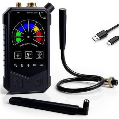 Celectigo Hidden Bug and Camera Detector Professional 3-in-1 GPS Tracker Detector, Wireless RF Signal Sweeper & Camera Finder, Anti-Spy Device for Vehicles, Office, Fitting Rooms, Hotels