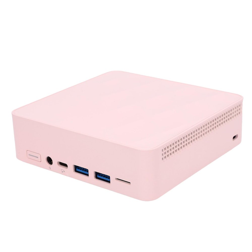 Jectse Small Computer Dual Band WiFi, 4.2, USB Ports, HD Multimedia Small PC for Home (8G and 256G Pink)