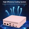 Jectse Small Computer Dual Band WiFi, 4.2, USB Ports, HD Multimedia Small PC for Home (8G and 256G Pink) view 2