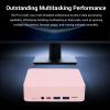Jectse Small Computer Dual Band WiFi, 4.2, USB Ports, HD Multimedia Small PC for Home (8G and 256G Pink) view 4