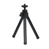 Compatible for Cameras - Mini Flexible 2-Section Tripod, Desktop Stand Holder for Stable Shooting(Black) view 1