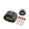 1/5/10/20/50Sets 4 Pin Automotive Electrical Black Female Connector for 90980-10711/184046-1/DJ70417Y-1.8-21(1 Set 4p Female) view 3