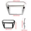 Large Screen Navigation Frame for Citroen Elysee Peugeot 301 2014, Car Frame Bezel Fascia Trim Kit Radio Replacement Face Climate Control Panel,Surface Frame view 2