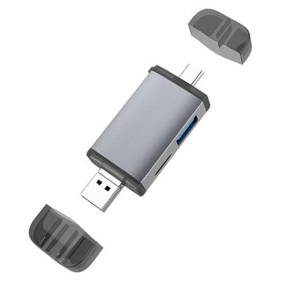 BESPORTBLE High-Speed USB Type-C OTG Card Reader Adapter for Memory Cards and USB Devices Plug and Play Laptop Converter with Removal Protection Compatible with Android Phones and Computers