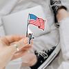 3 Pcs American Flag Fishing Rod Sticker  Patriotic Fishing Sticker for Laptop, Water Bottle, Car, Phone Case, Hard Hat Gift for Anglers & Fishermen (S1, 2 inch) view 2