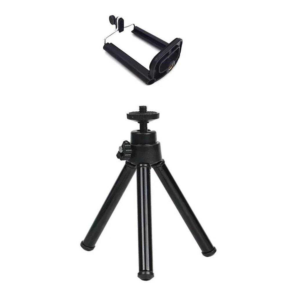 Compatible for Cameras - Mini Flexible 2-Section Tripod, Desktop Stand Holder for Stable Shooting(BlackSet)