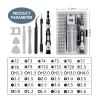 45-in-1 Precision Magnetic Screwdriver Set | Hex Bits for Mobile Phone & Watch Repair | Ultimate Tool Kit for Electronics & DIY Projects view 3