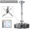 DAWASAPAT Projector Ceiling Mount with New Gimbal, Adjustable Length Projector Mount, -Inch Screw, Compatible with Most Projectors, Ceiling/Wall Use with Adjustable Angle (Dark) (Silver) view 3