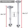 DAWASAPAT Projector Ceiling Mount with New Gimbal, Adjustable Length Projector Mount, -Inch Screw, Compatible with Most Projectors, Ceiling/Wall Use with Adjustable Angle (Dark) (Silver) view 4