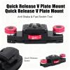 Juqrelith Camera Waist Belt Clip V Plate Mount with 1/4 Inch Screw, Anti Shake Quick Release Fast Switch - Stable Locking, Easy Assembly, Ideal for Mirrorless and Action Cameras view 2