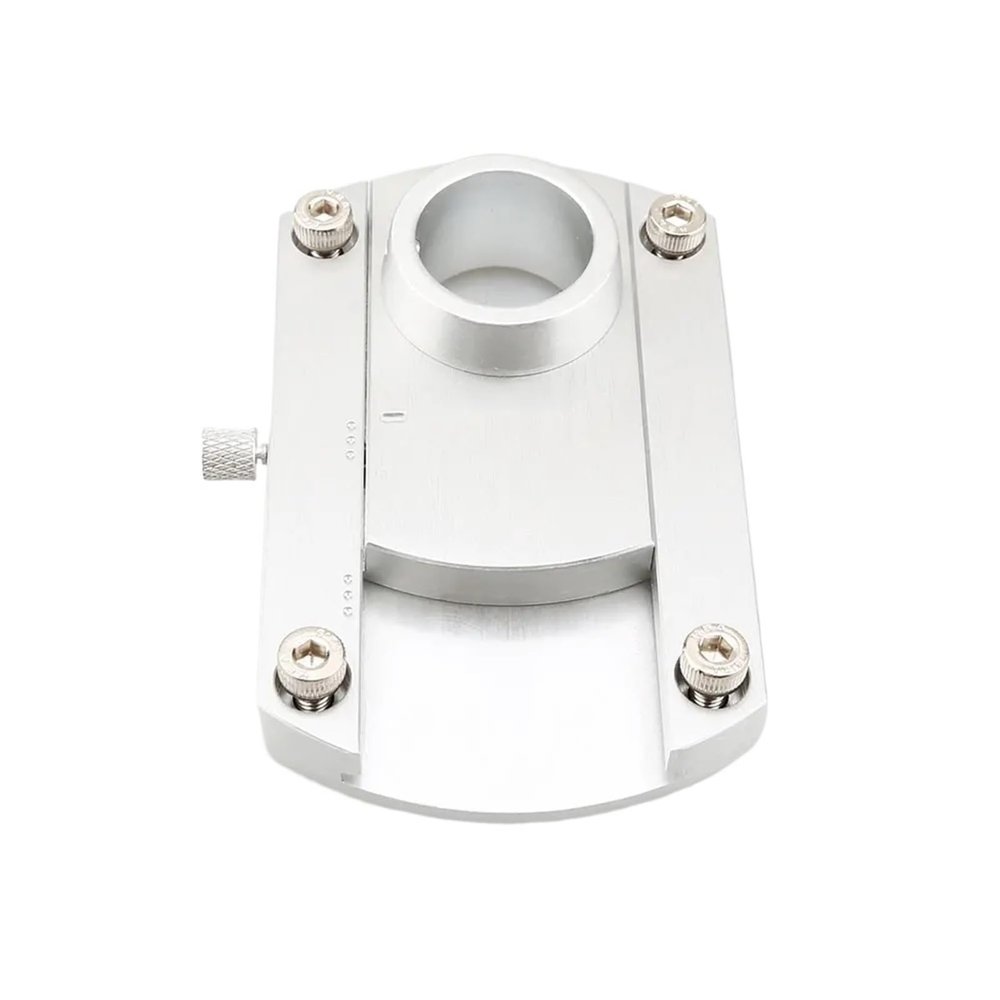 Metal Phono Tonearm SME Conversion Arm Plate Seat Dedicated Parts Inner Hole 20mm Replacement for LP Turntable Disc Vinyl R L6U7(Silver)
