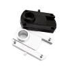 Metal Phono Tonearm SME Conversion Arm Plate Seat Dedicated Parts Inner Hole 20mm Replacement for LP Turntable Disc Vinyl R L6U7(Silver) view 2