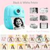 Cute Instant Print Camera for Kids  Perfect Birthday for Girls and Boys Age 3-12, Fun HD Digital Video Camera Toy with 32GB SD Card, Pink (A19, Blue) view 4