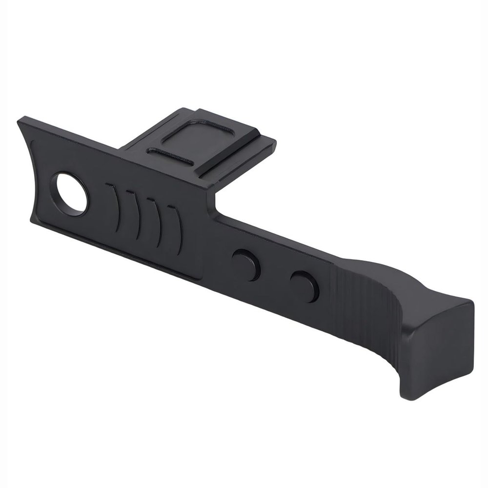 OURHZTB Metal Hot Shoe Thumb Up Grip for Leica Q3 Q2, Aluminum Alloy Thumb Grip with Hot Shoe Cover Protector Thumb Rest Support Holder for Leica Q2 Q3 Camera Accessories (Black)