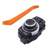 XQSMWF 4Pin Media Switch Controller Joystick 65829231116 Compatible with BMW 1 E82 3 E90 X1 E84 X5 E70 X6 E71 65829213309 923111601 65829189048 65829240956 6582-9231116 CiC Navigation Menu IDrive Knob view 4