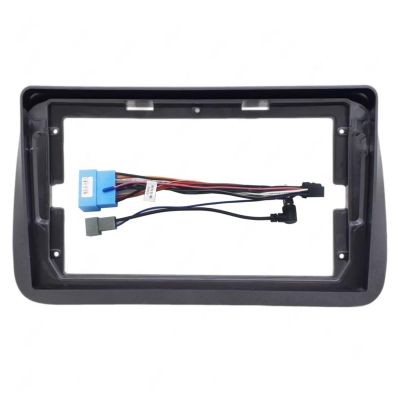 Large Screen Navigation Frame for STEPWGN 2003-2005, Car Frame Bezel Fascia Trim Kit Radio Replacement Face Climate Control Panel,Surface Frame + Power Cord