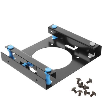 BESPORTBLE 3.5-inch Mechanical Hard Drive Mounting Bracket with Vibration Reduction Hollow Design for Computer Chassis Includes Screws for Secure Fixation