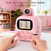 Cute Instant Print Camera for Kids  Perfect Birthday for Girls and Boys Age 3-12, Fun HD Digital Video Camera Toy with 32GB SD Card, Pink (A19, Pink) view 2