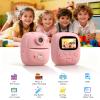 Cute Instant Print Camera for Kids  Perfect Birthday for Girls and Boys Age 3-12, Fun HD Digital Video Camera Toy with 32GB SD Card, Pink (A19, Pink) view 3