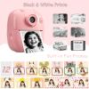 Cute Instant Print Camera for Kids  Perfect Birthday for Girls and Boys Age 3-12, Fun HD Digital Video Camera Toy with 32GB SD Card, Pink (A19, Pink) view 4