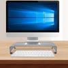 COHEALI Aluminum Alloy Laptop Stand Screen Riser with Anti-slip Pads Desktop Monitor Riser for Home Office Ergonomic Height Notebook Shelf Grey view 2