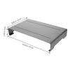 COHEALI Aluminum Alloy Laptop Stand Screen Riser with Anti-slip Pads Desktop Monitor Riser for Home Office Ergonomic Height Notebook Shelf Grey view 3