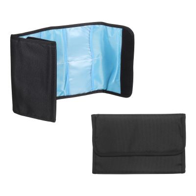 PATIKIL 43mm Lens Filter Case, 2PCS 8 Pockets Camera Filter Carry Bag Nylon Shockproof Camera Filter Lens Protector Pouch for Photography Round Circular Square Filters Storage, Black