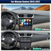 8 Core Qualcomm 4G+64G Android 15 Car Stereo for Nissan Sentra 2013-2017 with Wireless Carplay and Android Auto, 9 inch IPS Touchscreen Head Unit DSP Bluetooth 5.1 WiFi GPS SWC Backup Camera view 2
