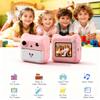 Cute Instant Print Camera for Kids  Perfect Birthday for Girls and Boys Age 3-12, Fun HD Digital Video Camera Toy with 32GB SD Card, Pink (A25, Pink) view 2