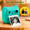 Cute Instant Print Camera for Kids for Girls and Boys Age 3-12, Fun HD Digital Video Camera Toy with 32GB SD Card, Pink (A25, Blue) view 3