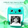 Cute Instant Print Camera for Kids for Girls and Boys Age 3-12, Fun HD Digital Video Camera Toy with 32GB SD Card, Pink (A25, Blue) view 4