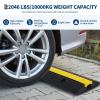 4 Pack of 1 Channel Cable Protector Ramp, Rubber Cable Ramp with 22046 Lbs Load Capacity, Heavy Duty Floor Wire Cord Cover, Driveway Traffic Speed Bump for Asphalt Concrete Gravel view 2