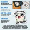 3 Pcs My Flabbers are Gasted Sticker  Funny Frog Meme Sticker with Surprised Expression Vinyl Decal Waterproof for Laptop, Water Bottle, Tumbler, Phone Case, Helmet (S1, 5 inch) view 2