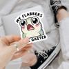 3 Pcs My Flabbers are Gasted Sticker  Funny Frog Meme Sticker with Surprised Expression Vinyl Decal Waterproof for Laptop, Water Bottle, Tumbler, Phone Case, Helmet (S1, 5 inch) view 3
