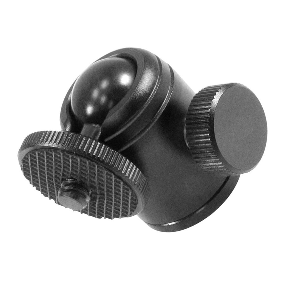 Angoily Rotating Mini Ball Head Tripod Accessory for Cameras and Projectors Alloy Metal Mount with Screw Threads Compact Black Camera Tripod Ball Head Adapter for Versatile Photography and
