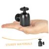 Angoily Rotating Mini Ball Head Tripod Accessory for Cameras and Projectors Alloy Metal Mount with Screw Threads Compact Black Camera Tripod Ball Head Adapter for Versatile Photography and view 4